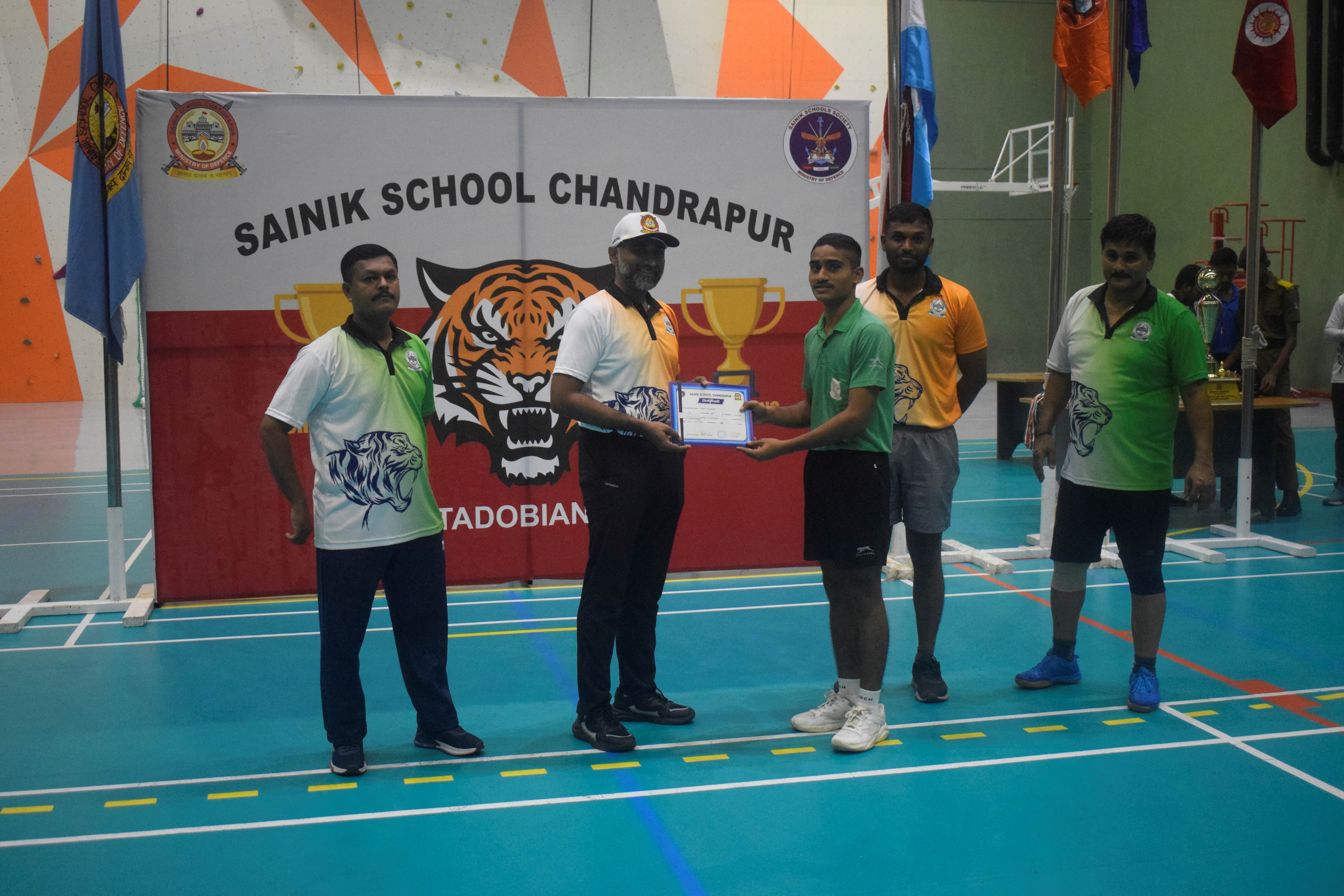 Volleyball Match Prize distribution